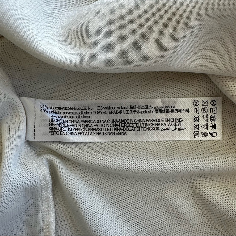 Zara Textured Racerback Sleeveless Tank Midi Dress Cream Off White Size S - Picture 9 of 10